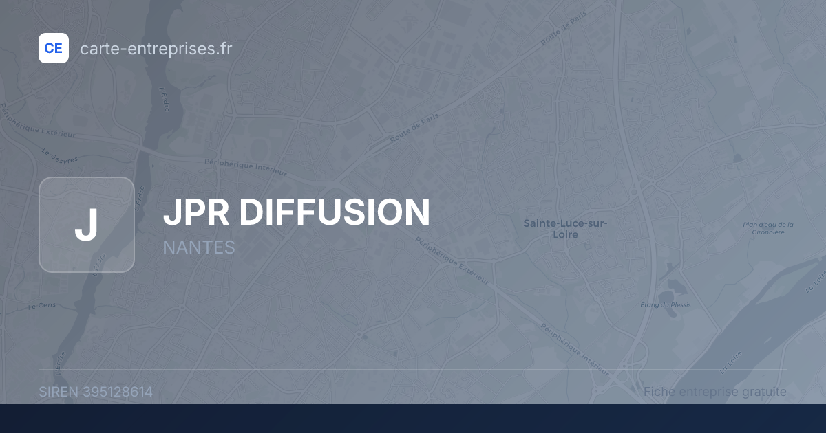 JPR DIFFUSION — 395128614 — fiche entreprise