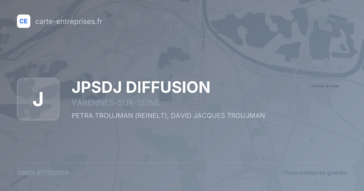 JPSDJ DIFFUSION — 877559559 — fiche entreprise