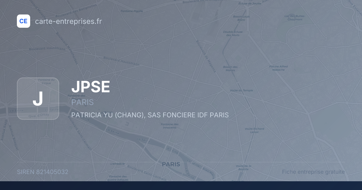 JPSE — 821405032 — fiche entreprise