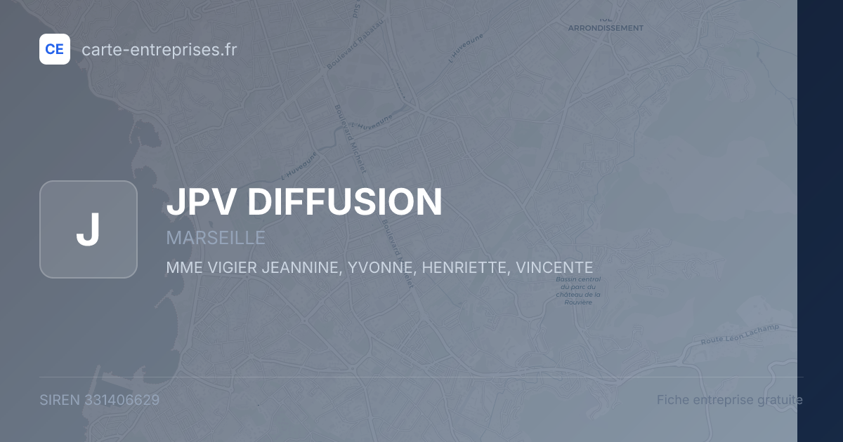 JPV DIFFUSION — 331406629 — fiche entreprise