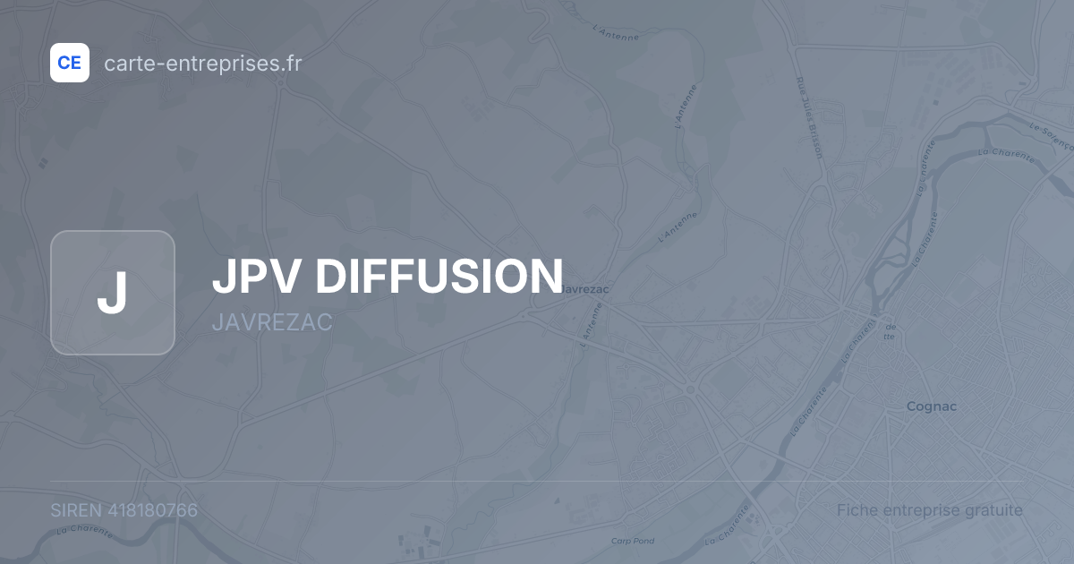 JPV DIFFUSION — 418180766 — fiche entreprise