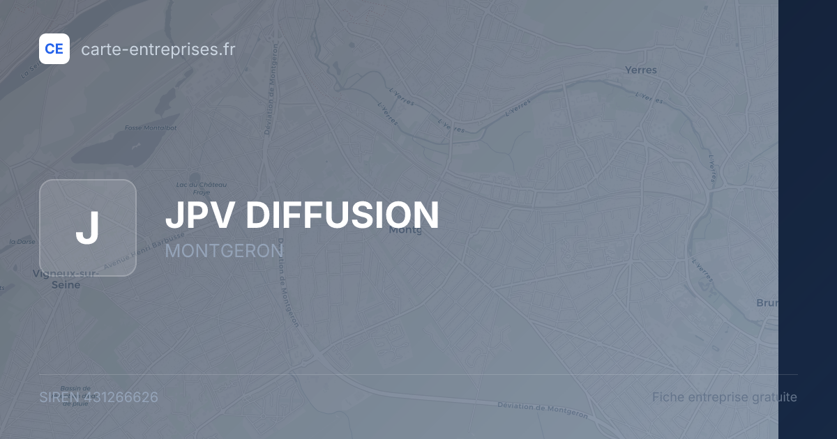 JPV DIFFUSION — 431266626 — fiche entreprise