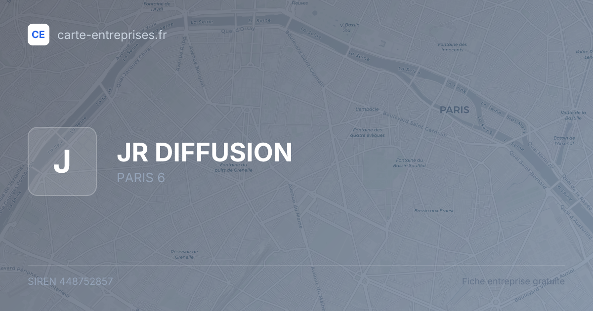 JR DIFFUSION — 448752857 — fiche entreprise