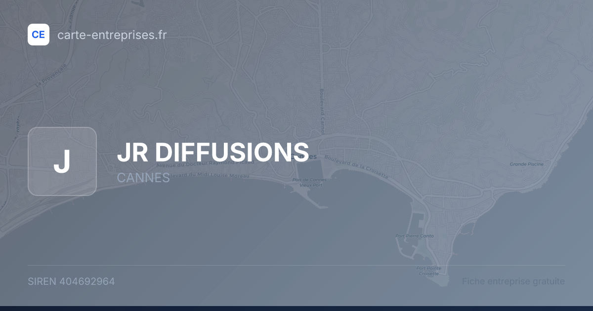JR DIFFUSIONS — 404692964 — fiche entreprise