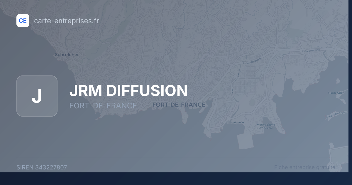 JRM DIFFUSION — 343227807 — fiche entreprise