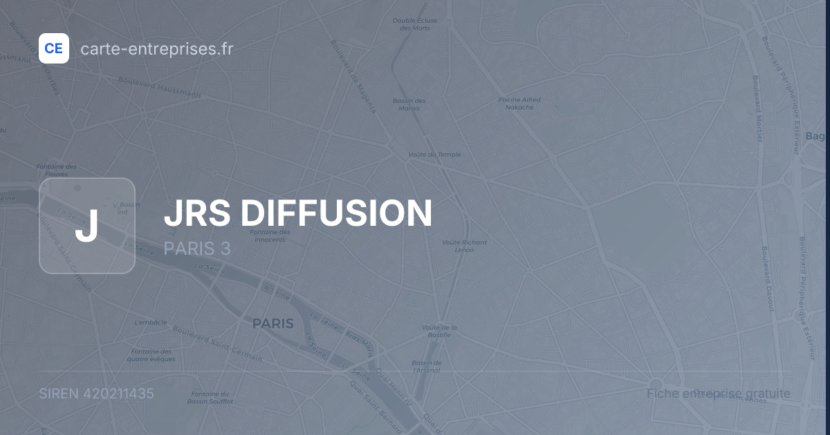 JRS DIFFUSION — 420211435 — fiche entreprise