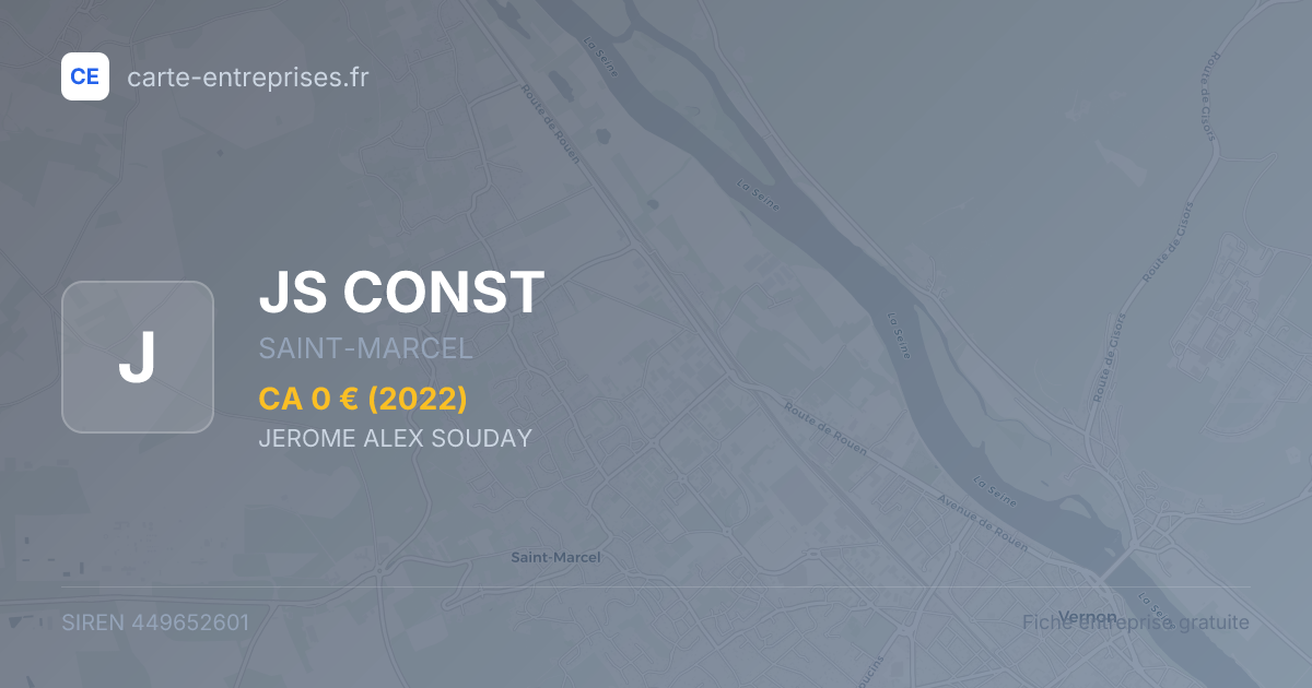 JS CONST — 449652601 — fiche entreprise