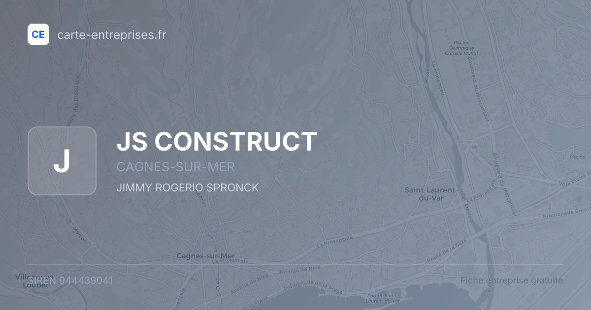 JS CONSTRUCT — 944439041 — fiche entreprise
