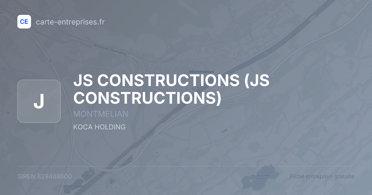 JS CONSTRUCTIONS — 829488600 — fiche entreprise
