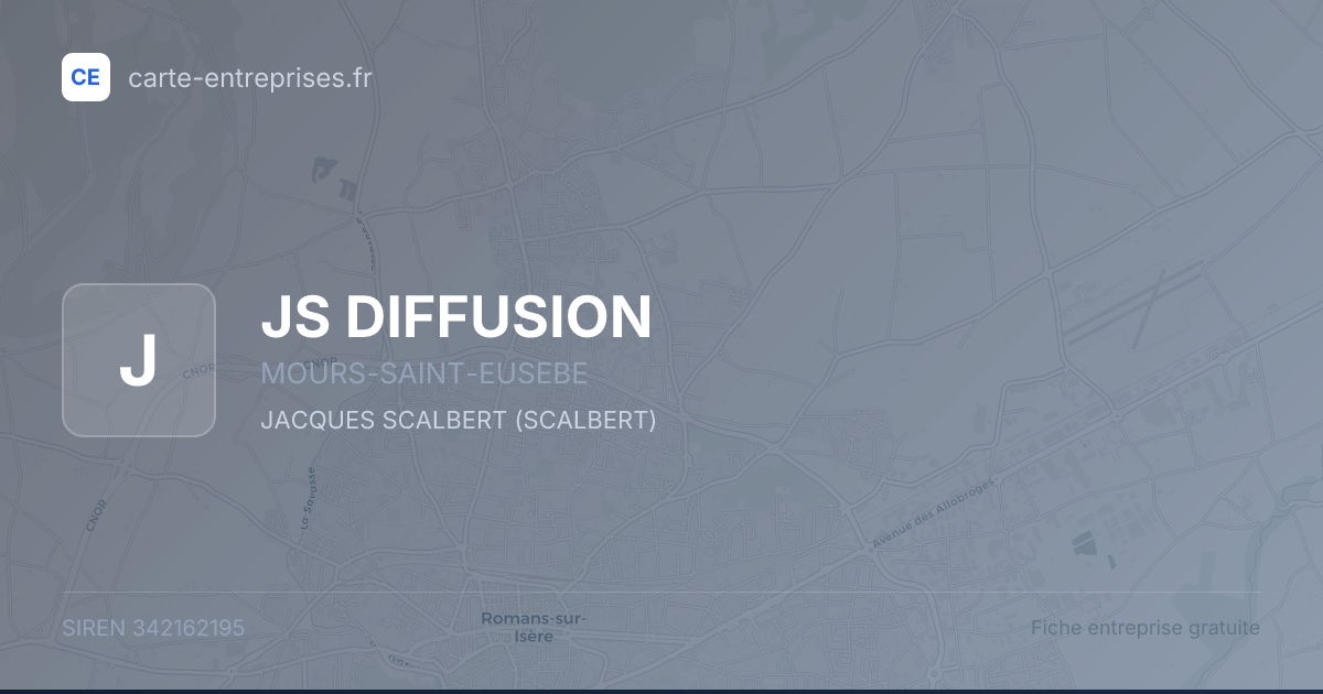 JS DIFFUSION — 342162195 — fiche entreprise