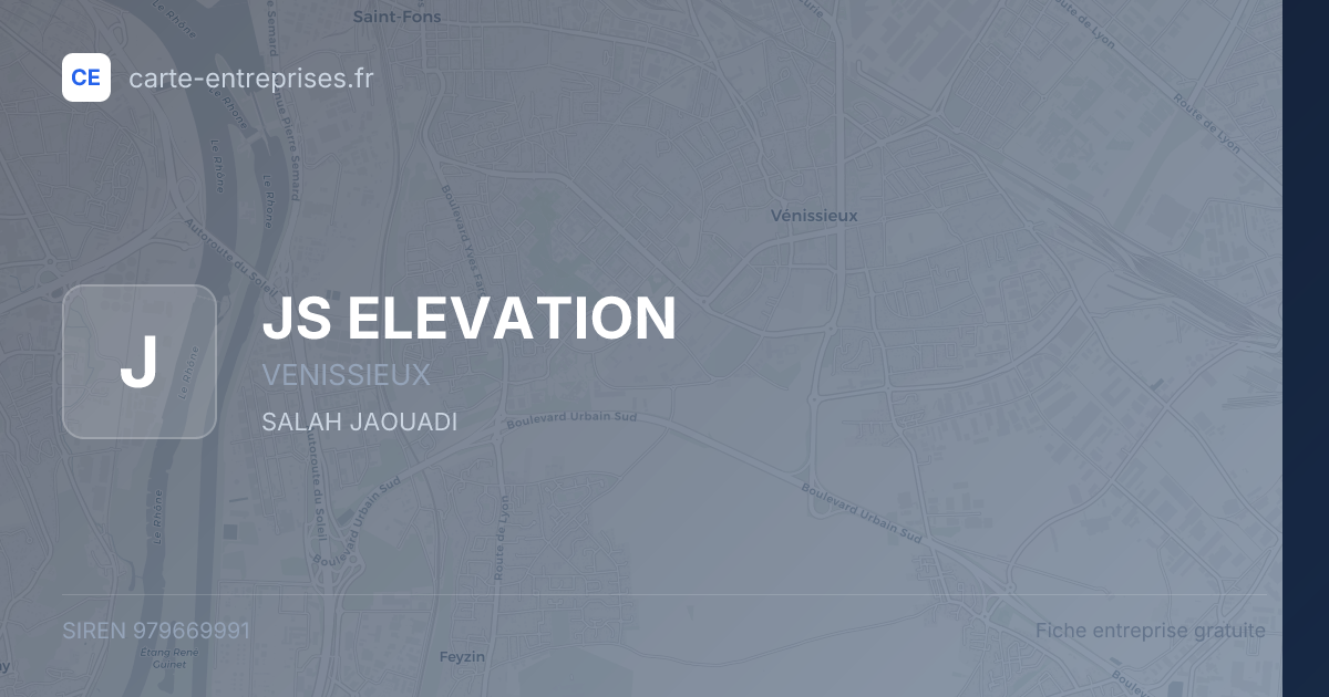 JS ELEVATION — 979669991 — fiche entreprise