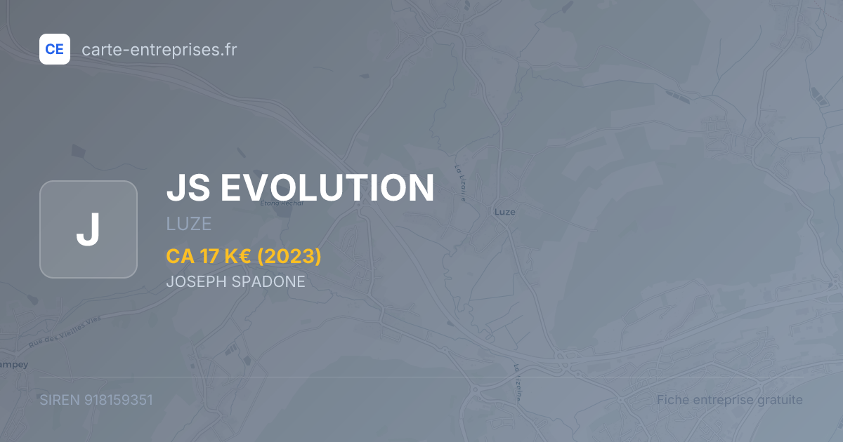 JS EVOLUTION — 918159351 — fiche entreprise