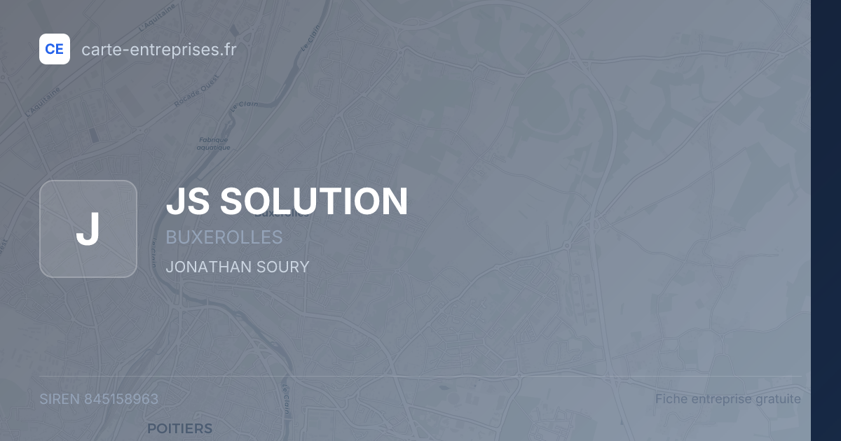 JS SOLUTION — 845158963 — fiche entreprise