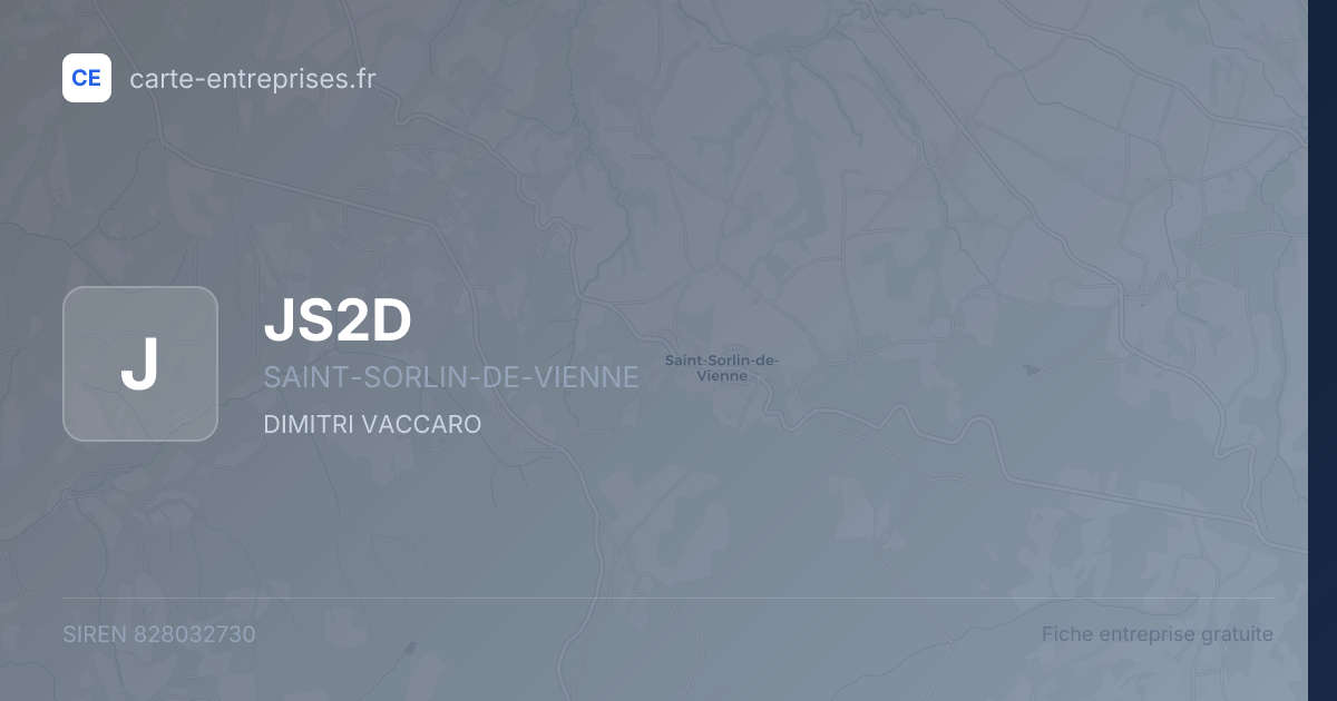JS2D — 828032730 — fiche entreprise