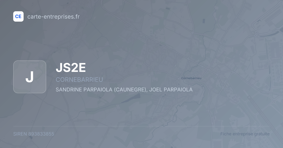 JS2E — 893833855 — fiche entreprise