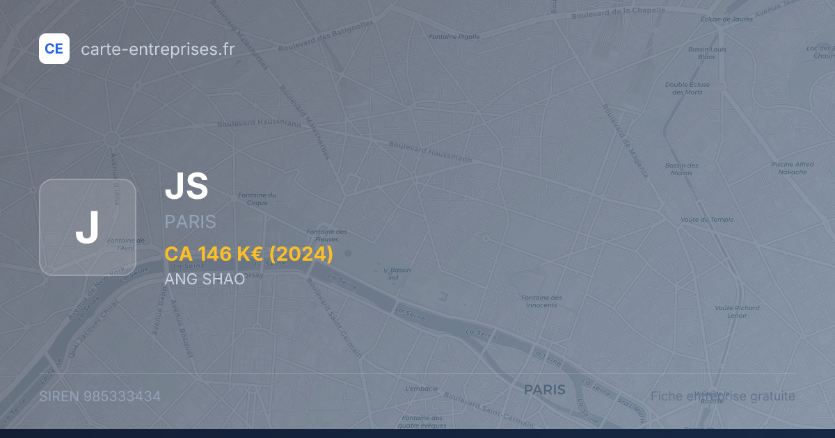 JS — 985333434 — fiche entreprise