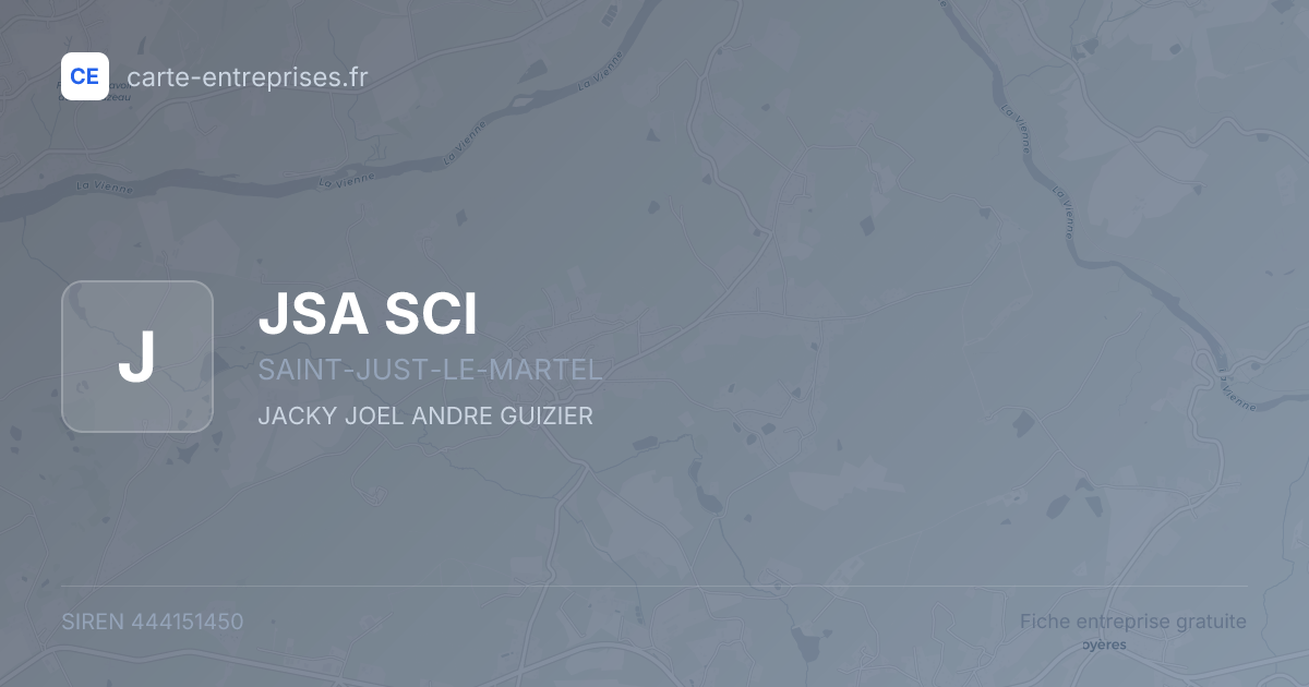 JSA SCI — 444151450 — fiche entreprise