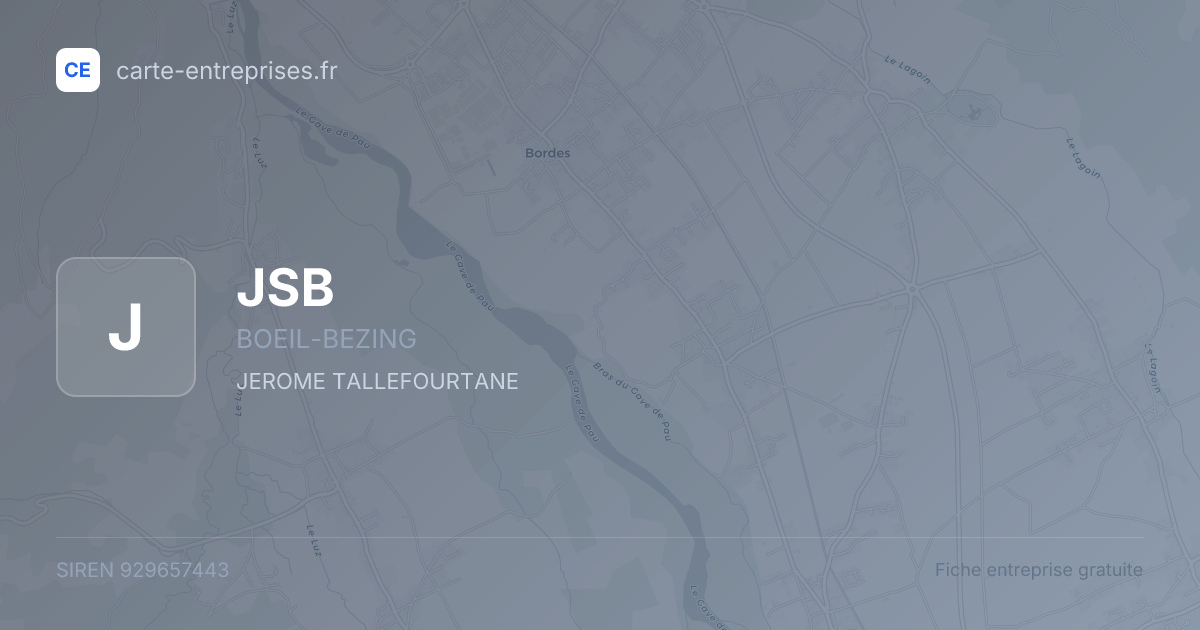 JSB — 929657443 — fiche entreprise