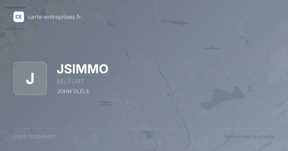 JSIMMO — 823945407 — fiche entreprise