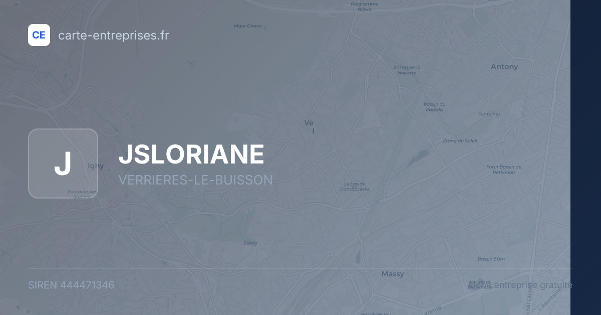 JSLORIANE — 444471346 — fiche entreprise