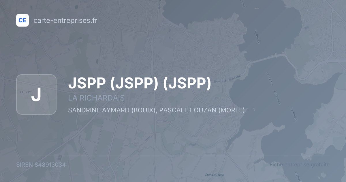 JSPP (JSPP) (JSPP) — 848913034 — fiche entreprise