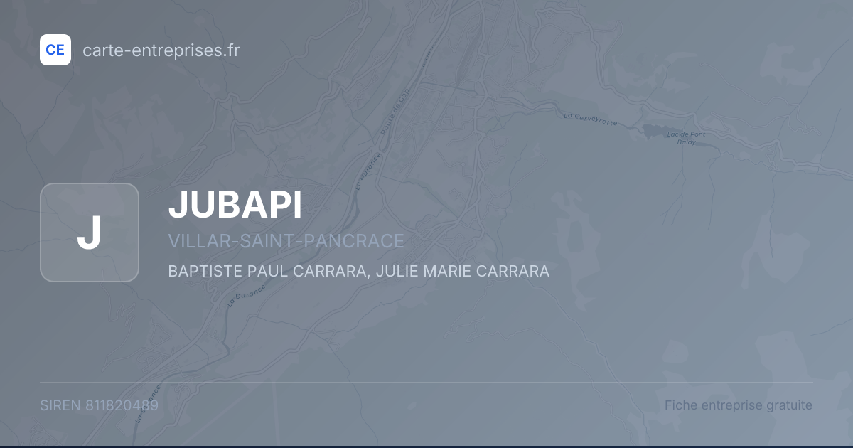 JUBAPI — 811820489 — fiche entreprise