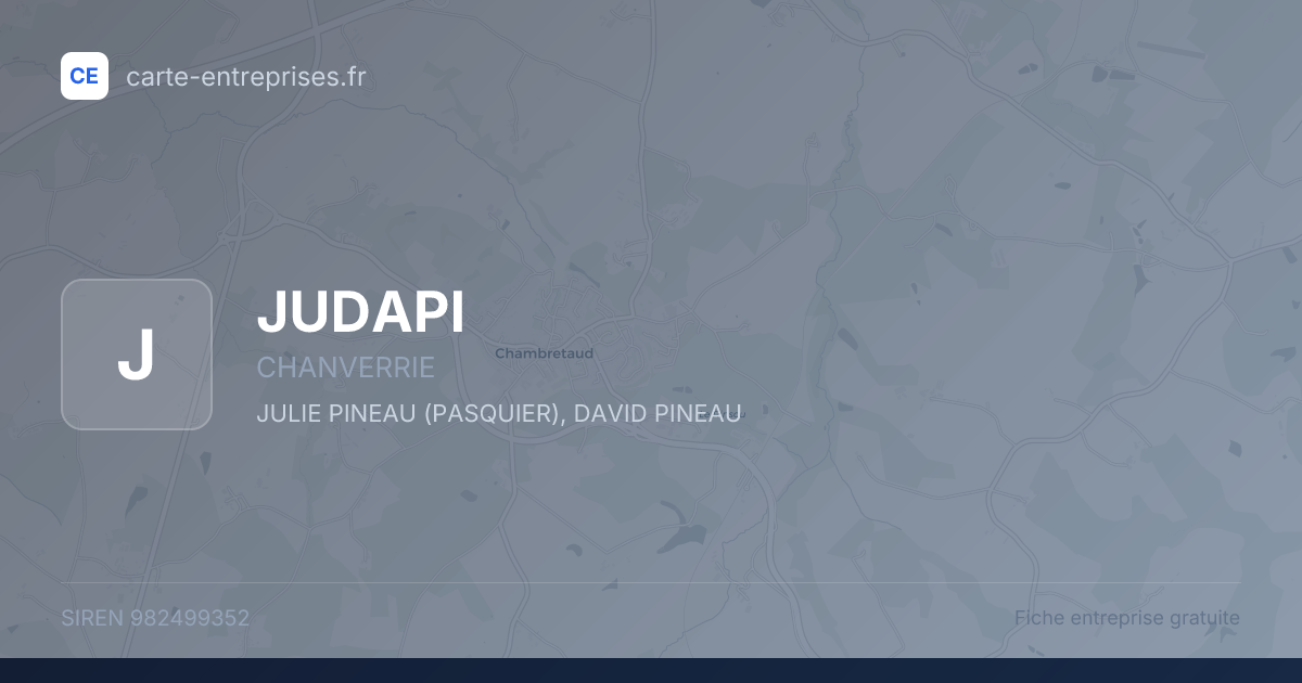 JUDAPI — 982499352 — fiche entreprise