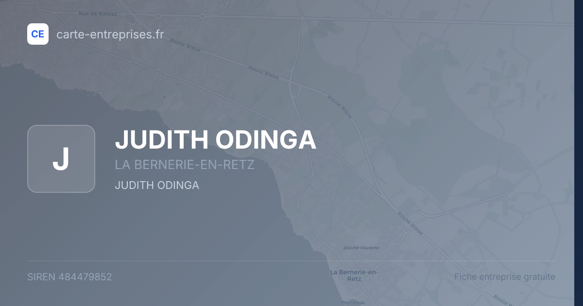 JUDITH ODINGA — 484479852 — fiche entreprise