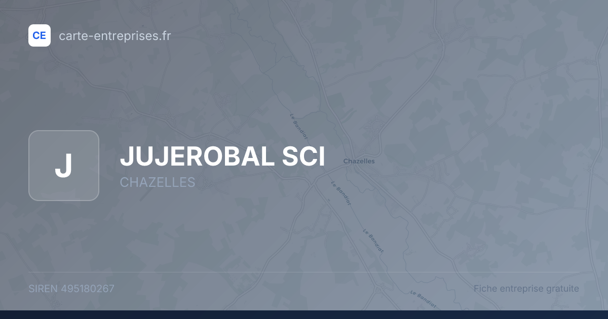 JUJEROBAL SCI — 495180267 — fiche entreprise