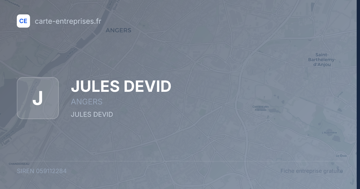 JULES DEVID — 059112284 — fiche entreprise