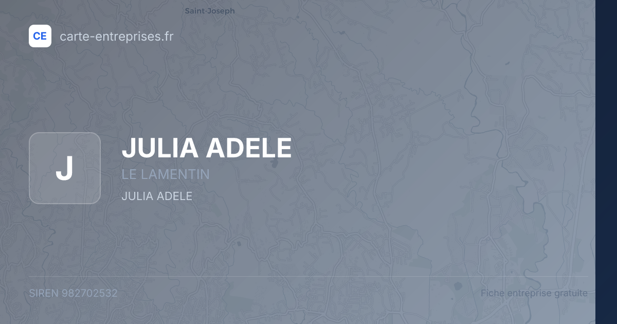 JULIA ADELE — 982702532 — fiche entreprise