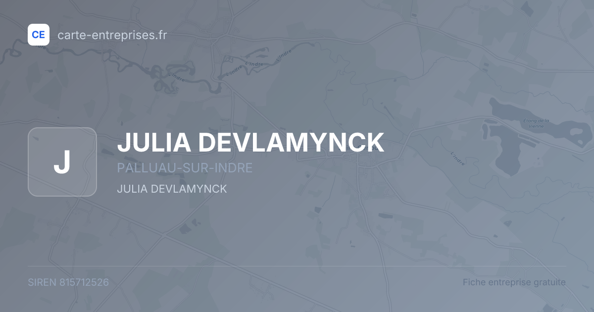 JULIA DEVLAMYNCK — 815712526 — fiche entreprise