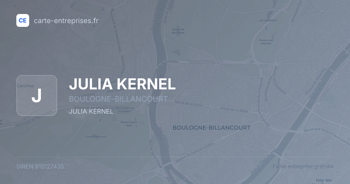 JULIA KERNEL — 915127435 — fiche entreprise