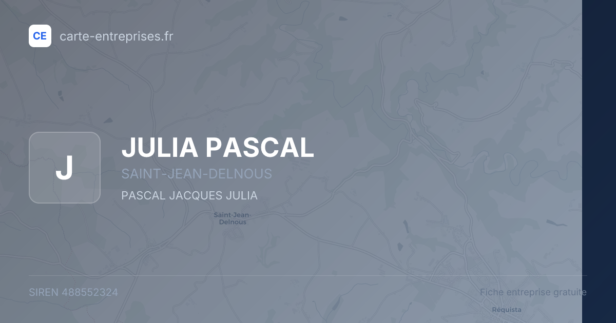 JULIA PASCAL — 488552324 — fiche entreprise
