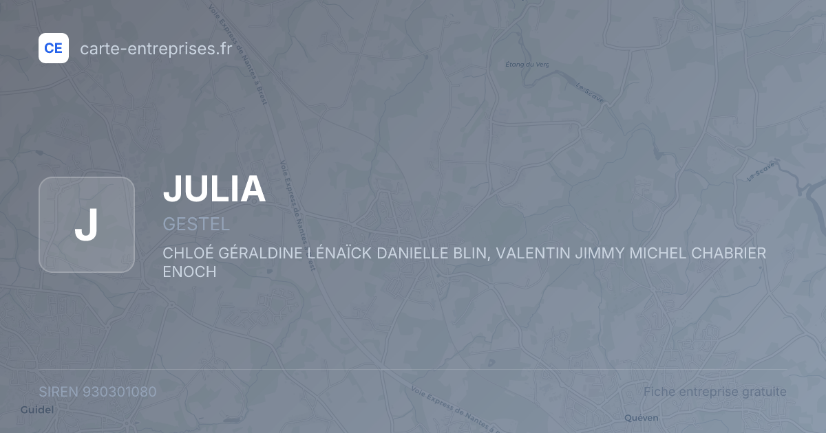 JULIA — 930301080 — fiche entreprise