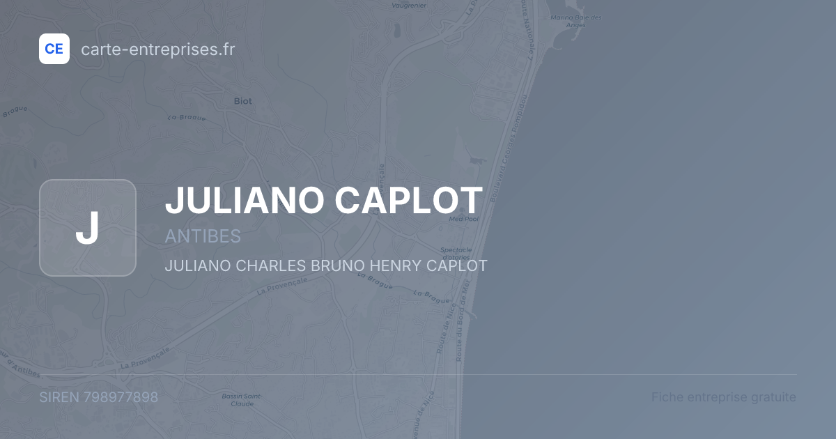 JULIANO CAPLOT — 798977898 — fiche entreprise