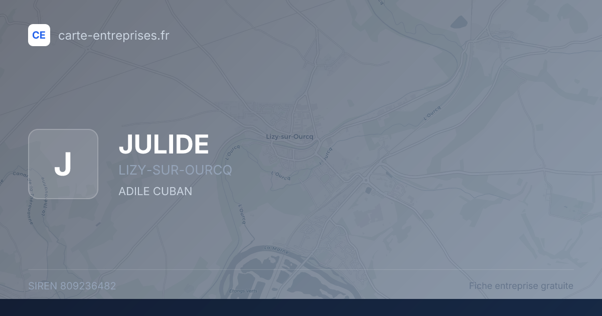 JULIDE — 809236482 — fiche entreprise