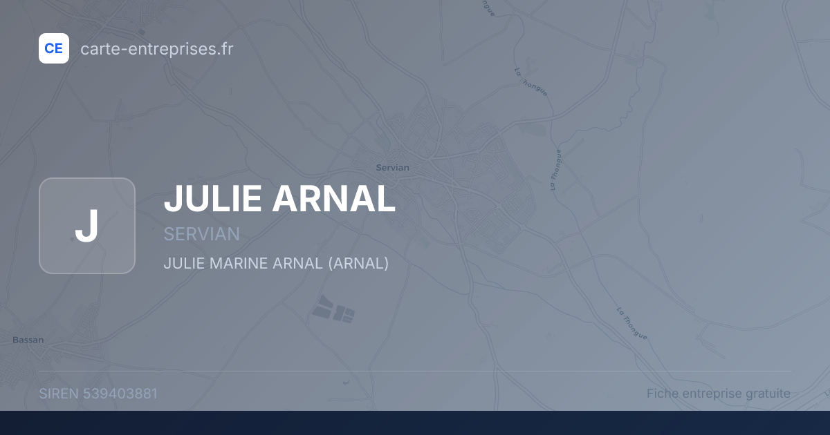 JULIE ARNAL — 539403881 — fiche entreprise