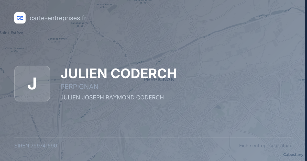 JULIEN CODERCH — 799741590 — fiche entreprise