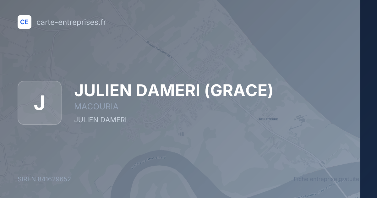 JULIEN DAMERI (GRACE) — 841629652 — fiche entreprise