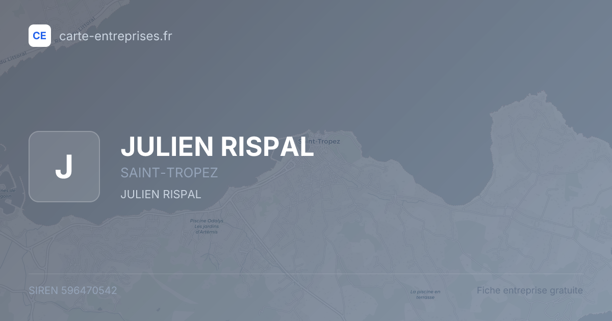 JULIEN RISPAL — 596470542 — fiche entreprise