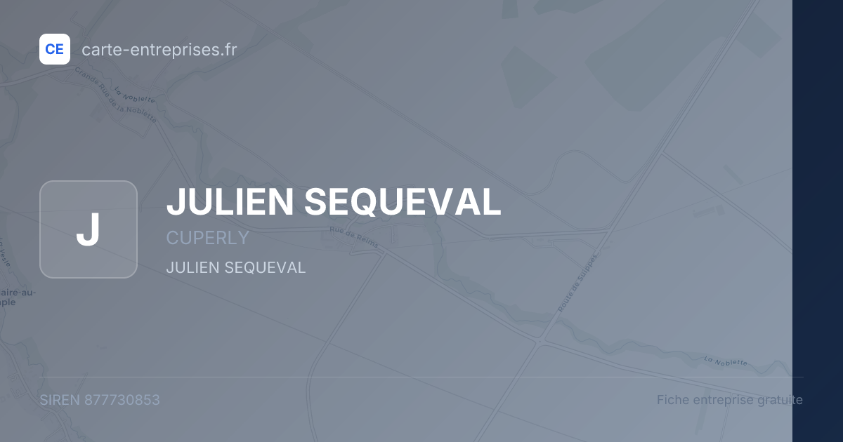 JULIEN SEQUEVAL — 877730853 — fiche entreprise