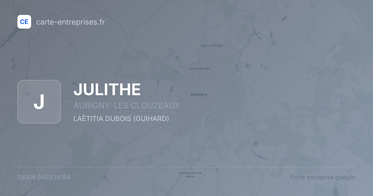 JULITHE — 948935184 — fiche entreprise