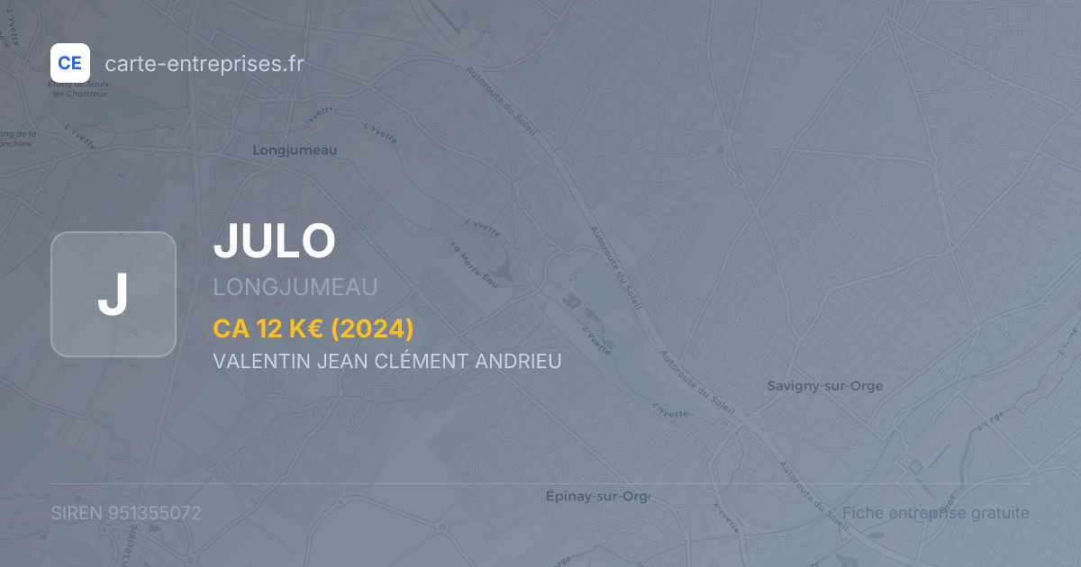 JULO — 951355072 — fiche entreprise