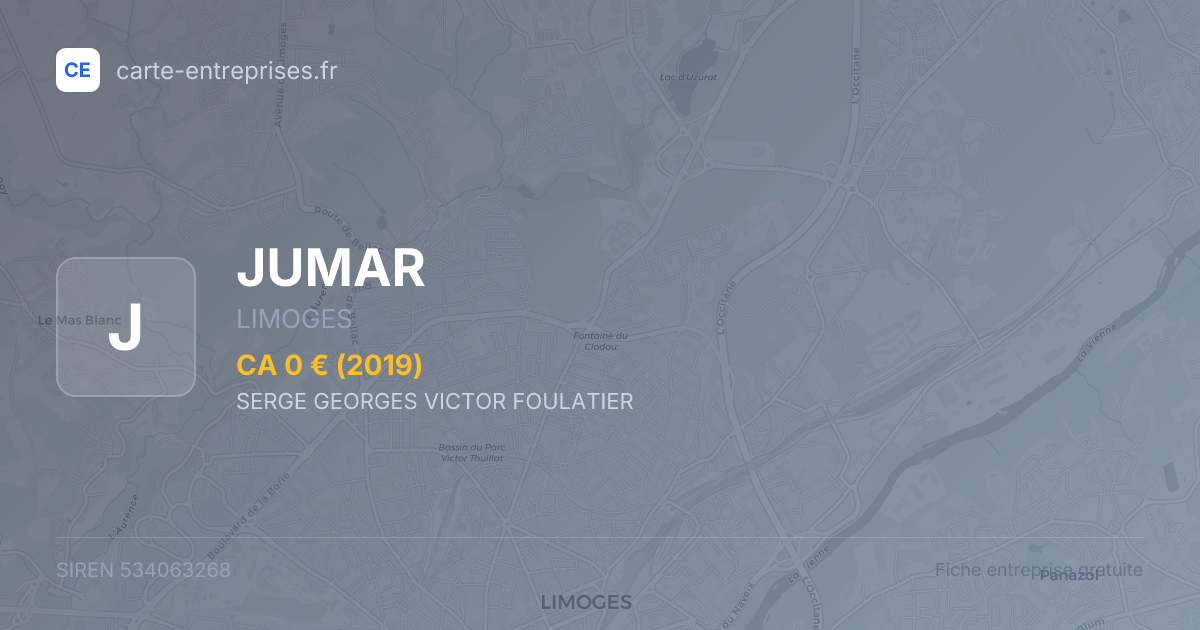 JUMAR — 534063268 — fiche entreprise