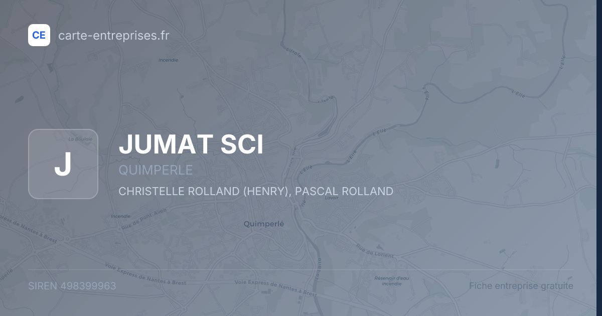 JUMAT SCI — 498399963 — fiche entreprise