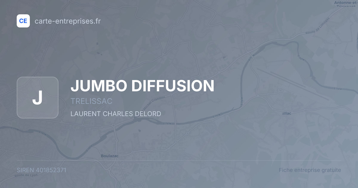 JUMBO DIFFUSION — 401852371 — fiche entreprise