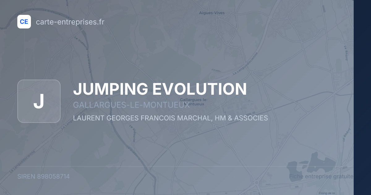 JUMPING EVOLUTION — 898058714 — fiche entreprise