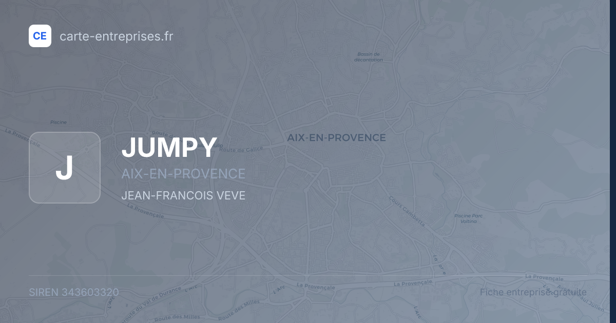 JUMPY — 343603320 — fiche entreprise