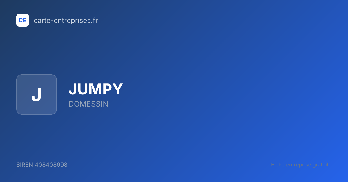 JUMPY — 408408698 — fiche entreprise